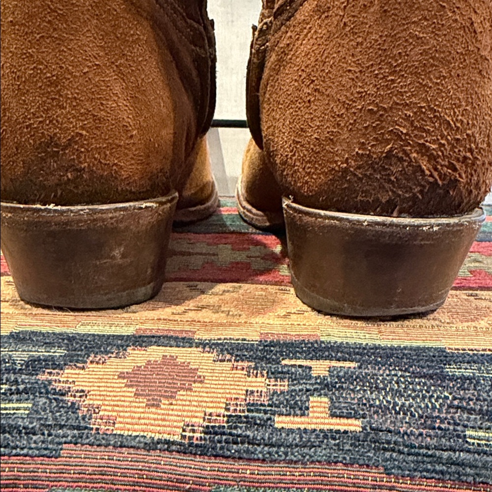 Brown Suede Ankle Boots - Picture 2 of 8